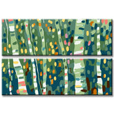Painting by Numbers Panorama Birch forest 2-Panel